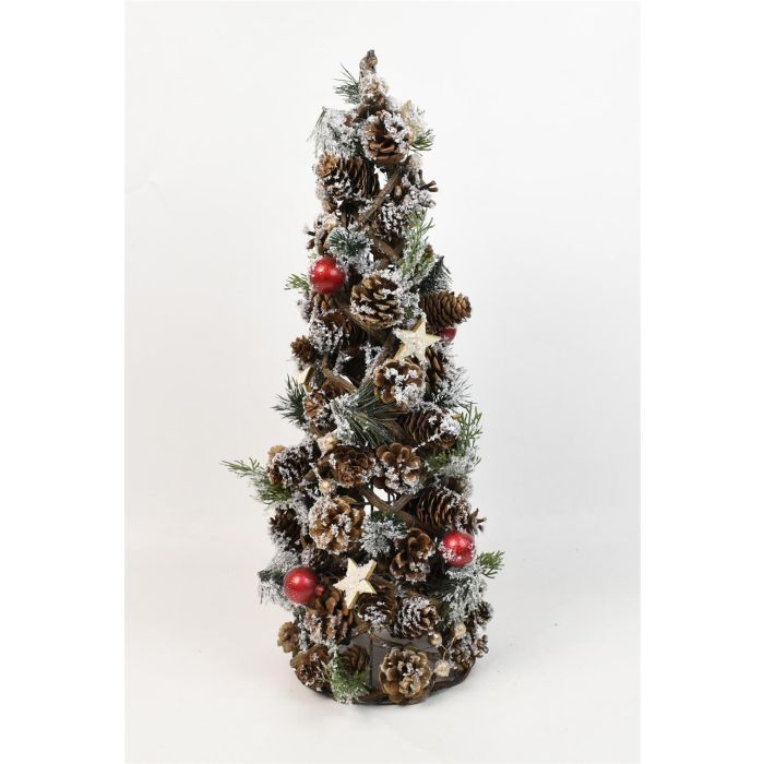 Arbol Navidad Tradicional DKD Home Decor Rojo Natural 19 x 50 x 19 cm