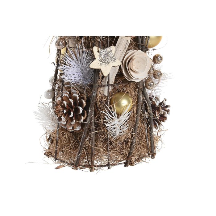 Arbol Navidad Moderna DKD Home Decor Dorado 16 x 48 x 16 cm 2