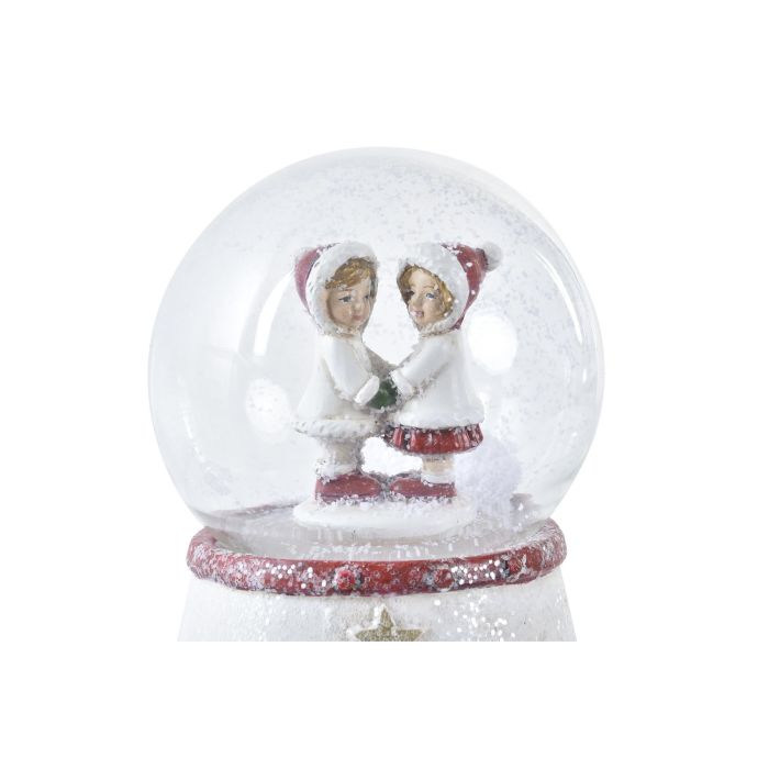 Figura Navidad Tradicional DKD Home Decor Rojo Blanco 7 x 9 x 7 cm 2