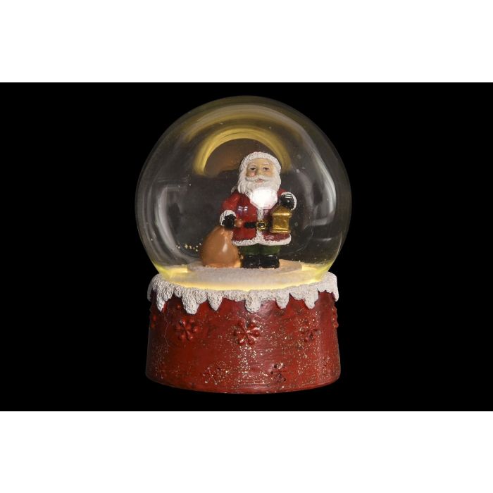 Figura Navidad Tradicional DKD Home Decor Rojo Blanco 6.5 x 8.5 x 6.5 cm (2 Unidades) 1