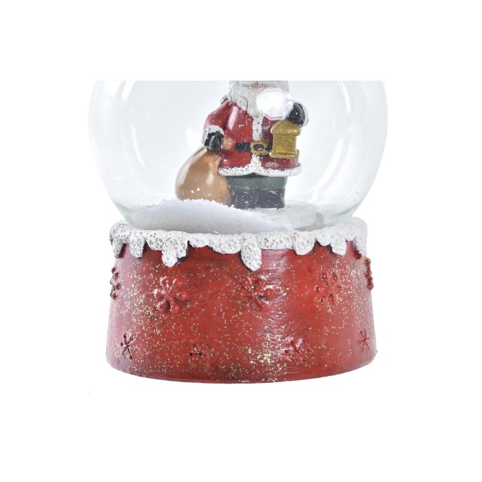 Figura Navidad Tradicional DKD Home Decor Rojo Blanco 6.5 x 8.5 x 6.5 cm (2 Unidades) 3