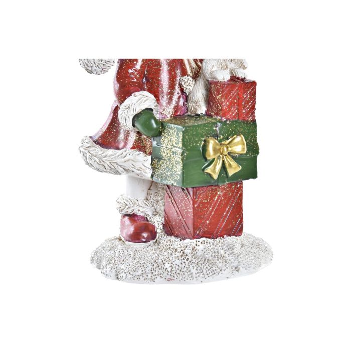 Figura Navidad Tradicional DKD Home Decor Rojo Verde 6.5 x 12 x 6.5 cm (2 Unidades) 2