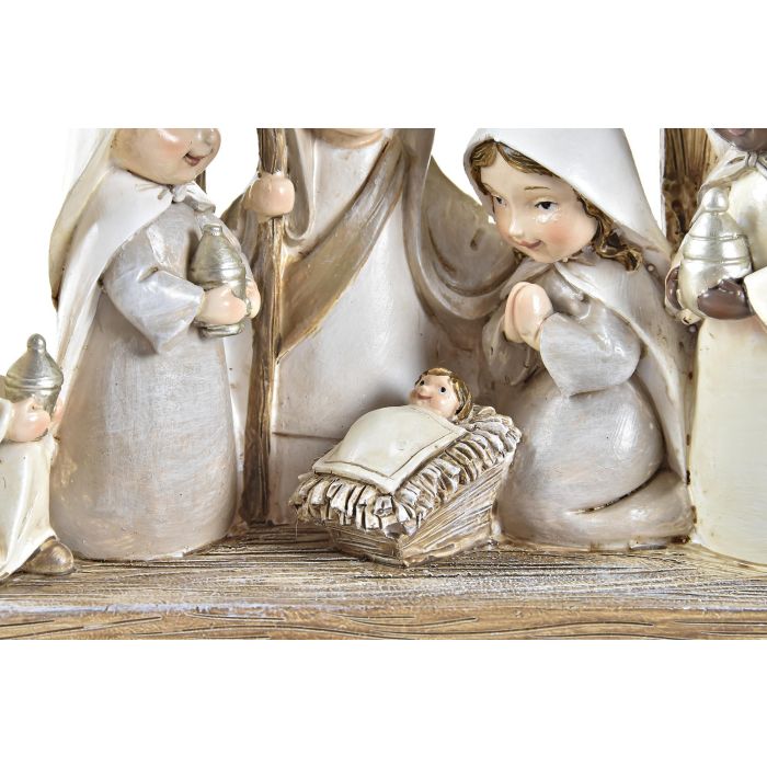 Nacimiento Navidad Tradicional DKD Home Decor Marron Beige 7 x 15.5 x 17 cm 2