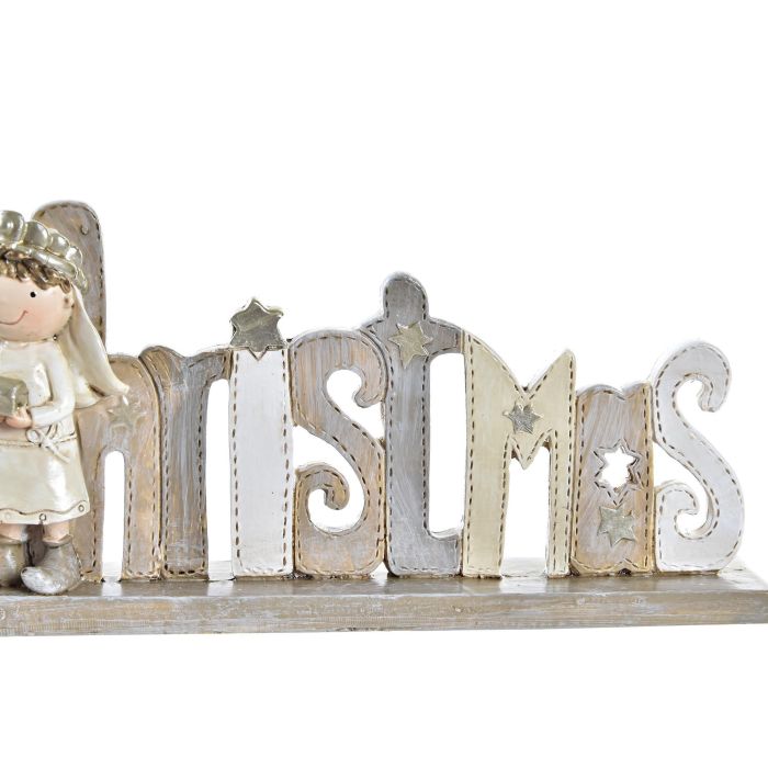 Figura Navidad Tradicional DKD Home Decor Marron Beige 4 x 10.5 x 25 cm 2