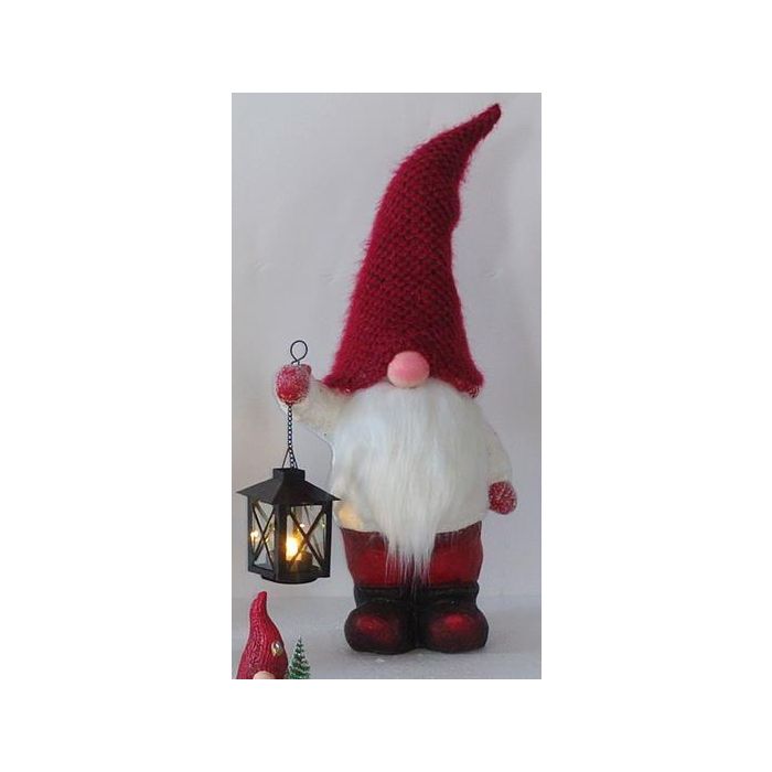 Figura Navidad Fantasia DKD Home Decor Rojo Blanco 15 x 55 x 21.5 cm (2 Unidades) 1