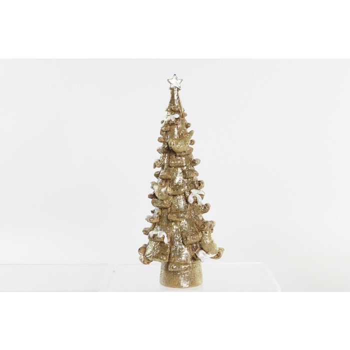 Figura Navidad Tradicional DKD Home Decor Dorado 12.5 x 30 x 12.5 cm