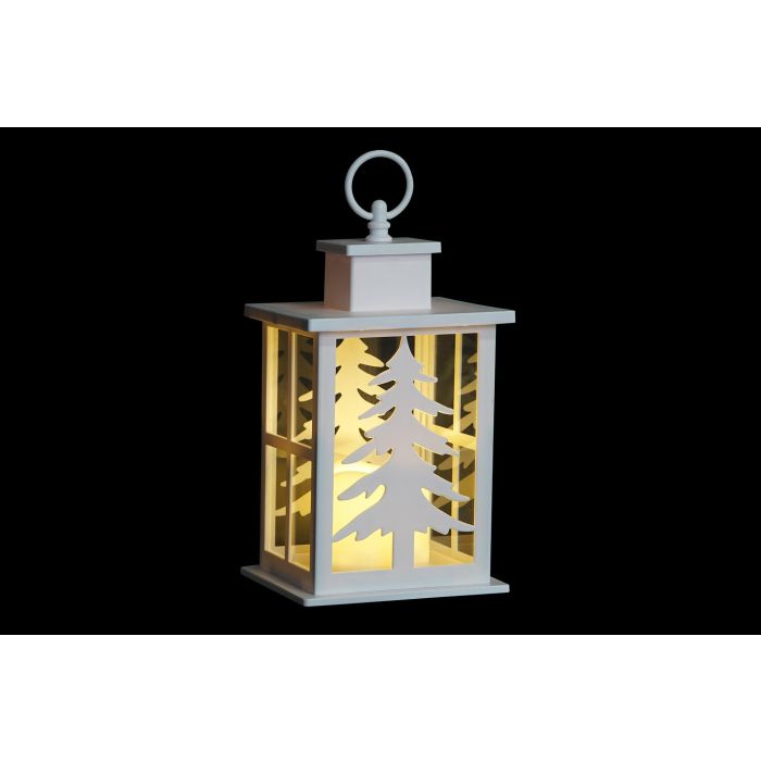 Farola Navidad Moderna DKD Home Decor Blanco 14 x 24.5 x 14 cm 1