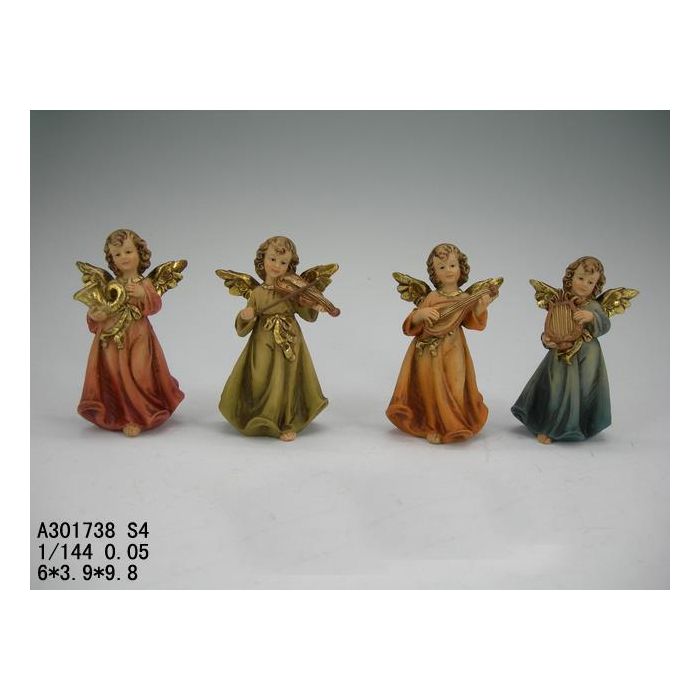 Figura DKD Home Decor Multicolor 3.9 x 9.8 x 6 cm (4 Unidades)