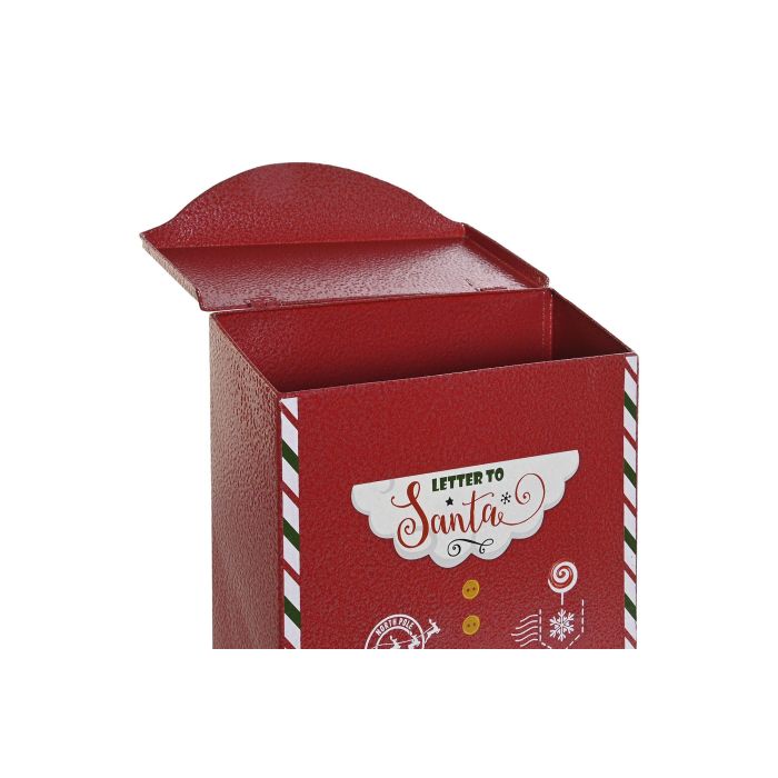 Buzon Navidad Tradicional DKD Home Decor Rojo Blanco 10 x 31 x 24 cm 1