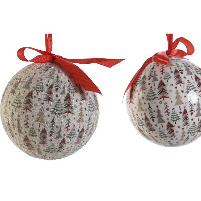 Bola Decoracion Navidad Tradicional DKD Home Decor Blanco Verde 25 x 16 x 25 cm Set de 14 2