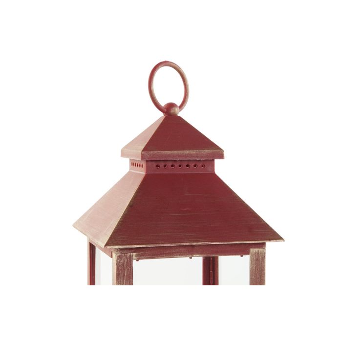 Farola Navidad Tradicional DKD Home Decor Blanco Rojo 14.5 x 39 x 14.5 cm (2 Unidades) 1