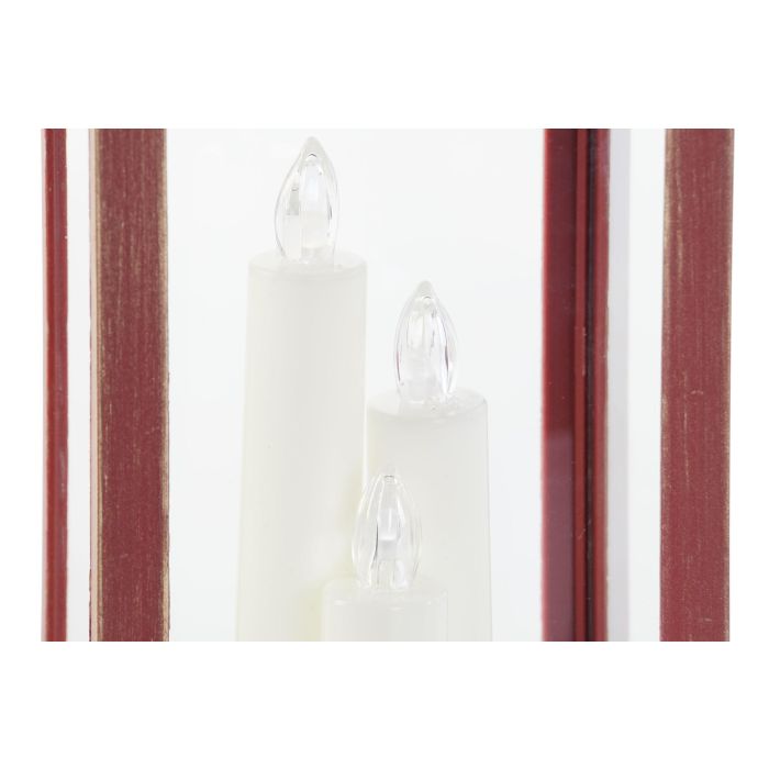 Farola Navidad Tradicional DKD Home Decor Blanco Rojo 14.5 x 39 x 14.5 cm (2 Unidades) 2