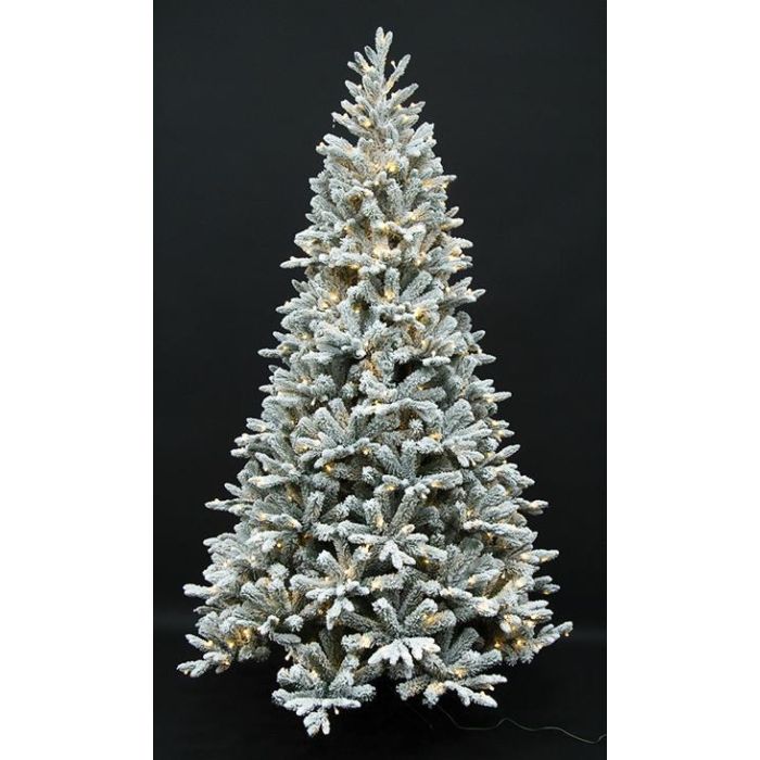 Arbol Navidad Alpina DKD Home Decor Blanco Verde 140 x 210 x 140 cm