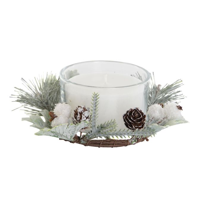 Vela Navidad Moderna DKD Home Decor Blanco 13 x 5.5 x 13 cm 1