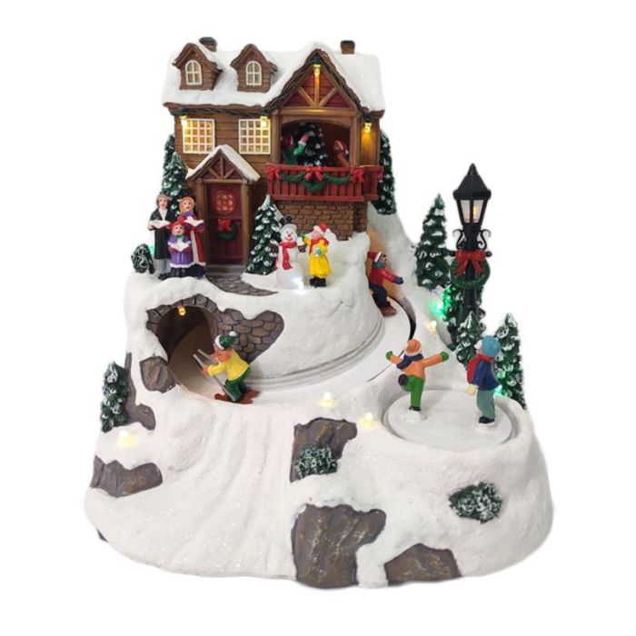 Ciudad Navidad Tradicional DKD Home Decor Multicolor 23.5 x 25 x 24 cm 1