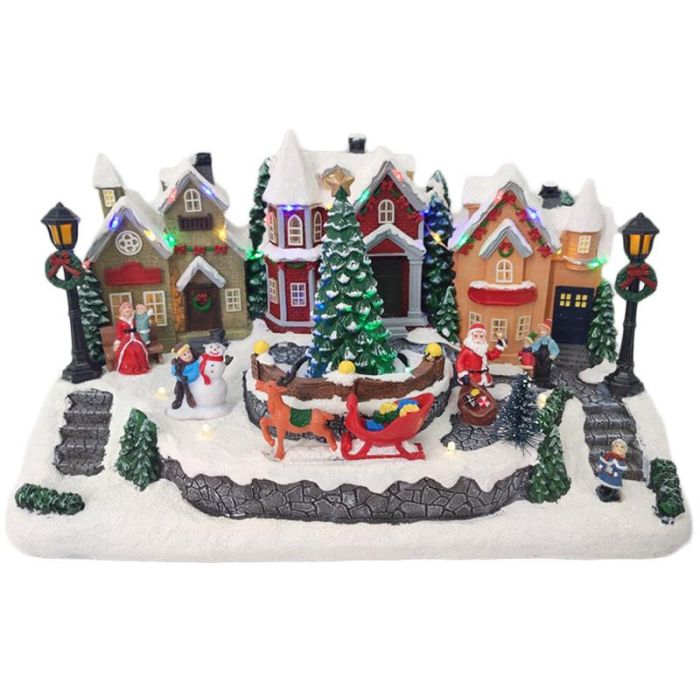 Ciudad Navidad Tradicional DKD Home Decor Multicolor 18.5 x 19 x 32 cm 1