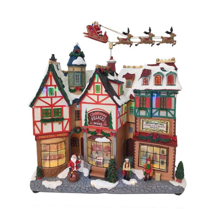 Ciudad Navidad Tradicional DKD Home Decor Multicolor 15 x 32 x 34 cm 1