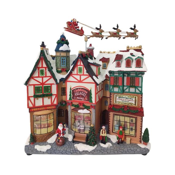 Ciudad Navidad Tradicional DKD Home Decor Multicolor 15 x 32 x 34 cm