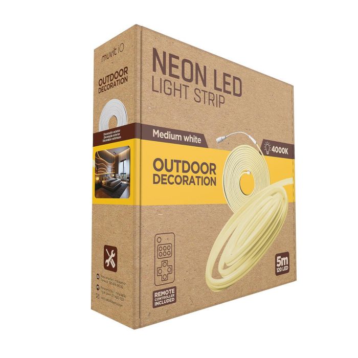 muvit iO Tira LED NEON IP65 Blanco Medio (4000W) 5m 1