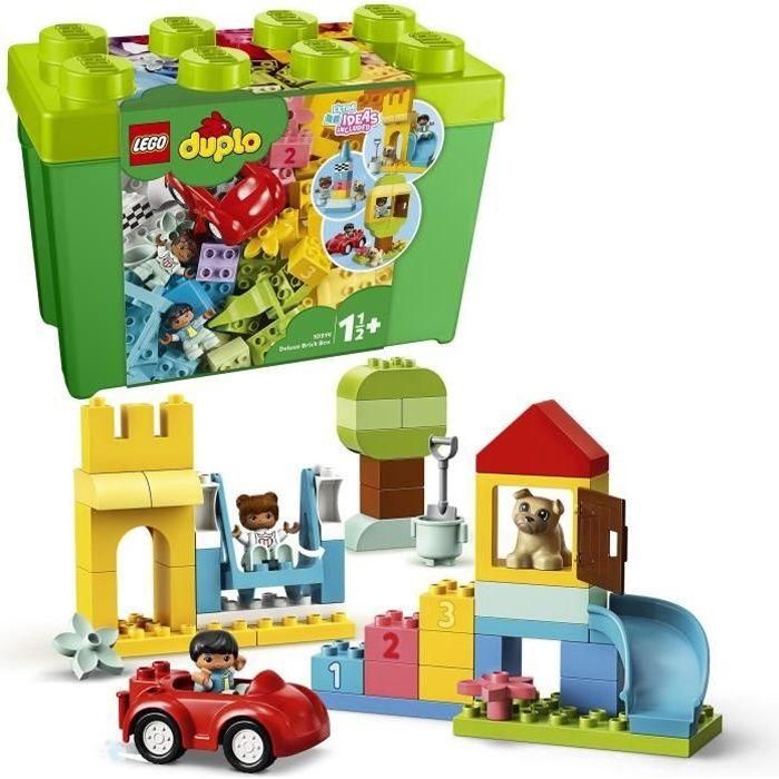 Lego Duplo Caja de Ladrillos Deluxe, Juguete de Construcción Educativo para Bebés +18 Meses, 85 Piezas 0 Lego Duplo Caja de Ladrillos Deluxe, Juguete de Construcción Educativo para Bebés +18 Meses, 85 Piezas 0