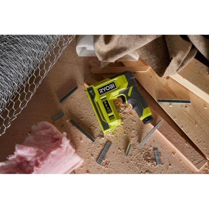 Ryobi AAAOA89485 Grapadora 4V Grapas 6-14mm Clavos 18G hasta 15mm con 1100 Grapas T50 y 250 Clavos 18G 5 Ryobi AAAOA89485 Grapadora 4V Grapas 6-14mm Clavos 18G hasta 15mm con 1100 Grapas T50 y 250 Clavos 18G 5