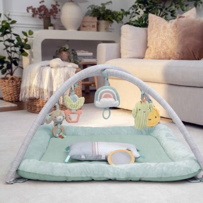 INGENUITY Calm Spring - Alfombra de juego extra suave para bebé con 6 juguetes sensoriales desmontables 5 INGENUITY Calm Spring - Alfombra de juego extra suave para bebé con 6 juguetes sensoriales desmontables 5