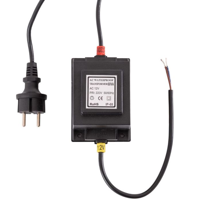 Transformador - Fuente de Alimentación AC/DC - Convertidor AC/DC 230 VAC/12VDC - 60W IP68 [PL21900060WIP68]