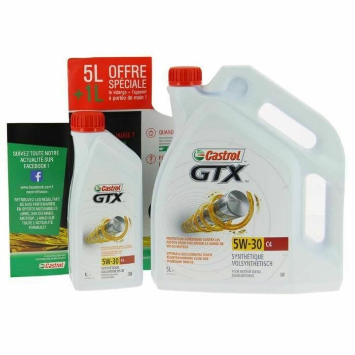 Castrol Gtx 5W-30 C4 5L + 1L Castrol Gtx 5W-30 C4 5L + 1L