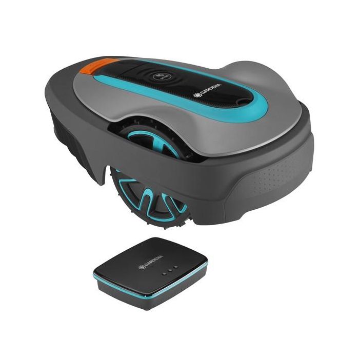 GARDENA smart SILENO city 400 qm Set Robot Cortacésped para césped de hasta 400 m², 16 cm ancho de corte, Batería Ión de litio