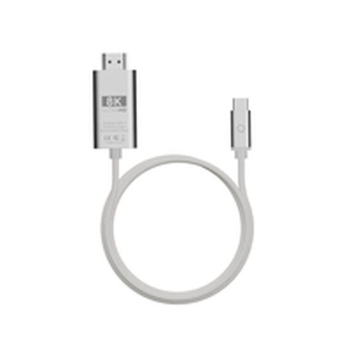 Cable USB Linq Byelements LQCCH200 Gris 2 m 1