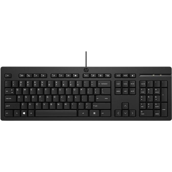 HP Teclado 125 Wired INT para Productividad Diaria