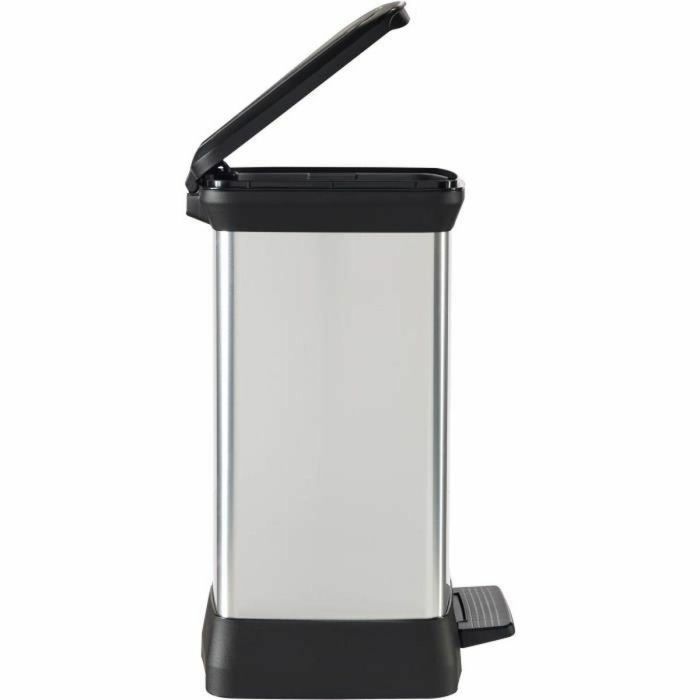 Curver CUR3253922164245 Cubo de Basura Rectangular Deco Bin 50L Gris Metalizado 39x29x51 cm Diseño Elegante 4 Curver CUR3253922164245 Cubo de Basura Rectangular Deco Bin 50L Gris Metalizado 39x29x51 cm Diseño Elegante 4