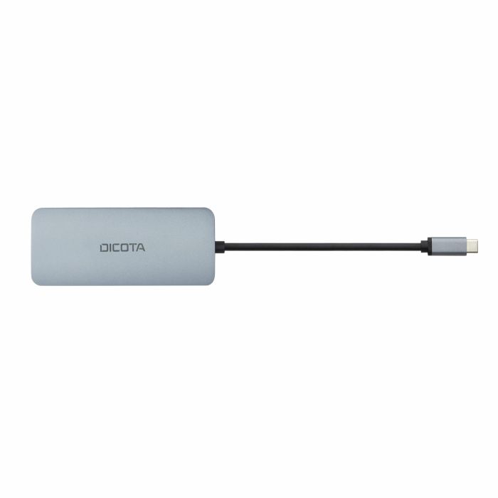 DICOTA D32062 USB-C Multi Hub 8 en 1 con HDMI, RJ-45, 4xUSB, Lector SD/MicroSD, 4K y PD 100W Plata 3