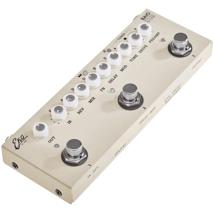 EKO Multi Efectos All In One para Guitarra Eléctrica con USB, Bluetooth y Batería Recargable 4