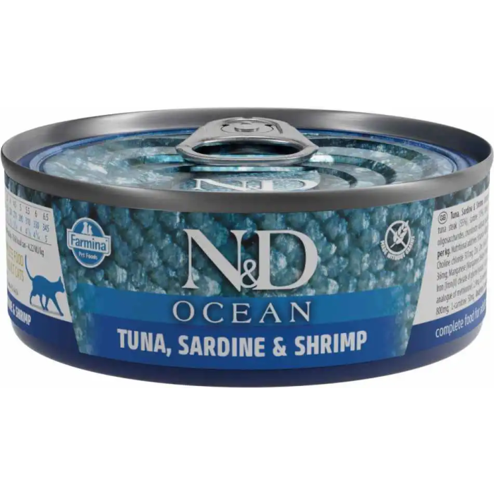 Farmina N&D Cat Ocean Atun Sardina Gamba 30x70 gr