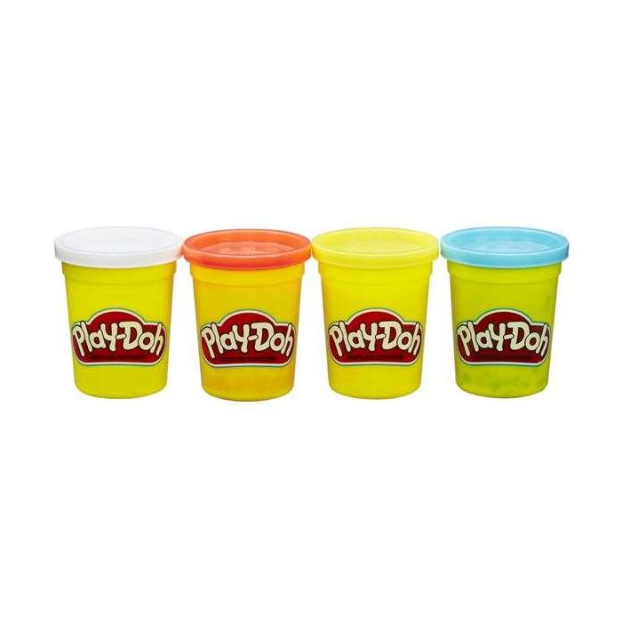 Plastilina playdoh pack 4 botes - modelos surtidos 12 Plastilina playdoh pack 4 botes - modelos surtidos 12