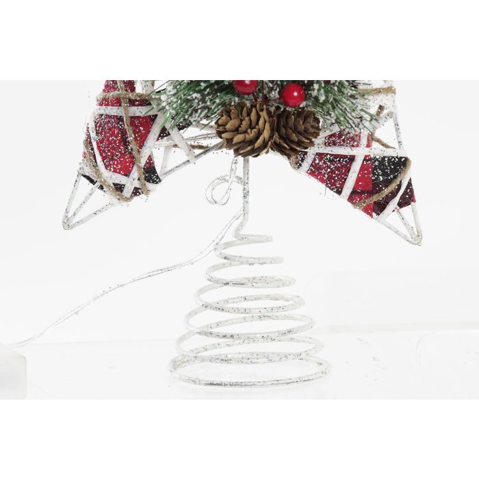 DKD Home Decor Estrella Navidad Alpina LED Ratán Natural Blanco 30cm Adorno Decorativo para Árbol de Navidad (6 Unidades) 3 DKD Home Decor Estrella Navidad Alpina LED Ratán Natural Blanco 30cm Adorno Decorativo para Árbol de Navidad (6 Unidades) 3
