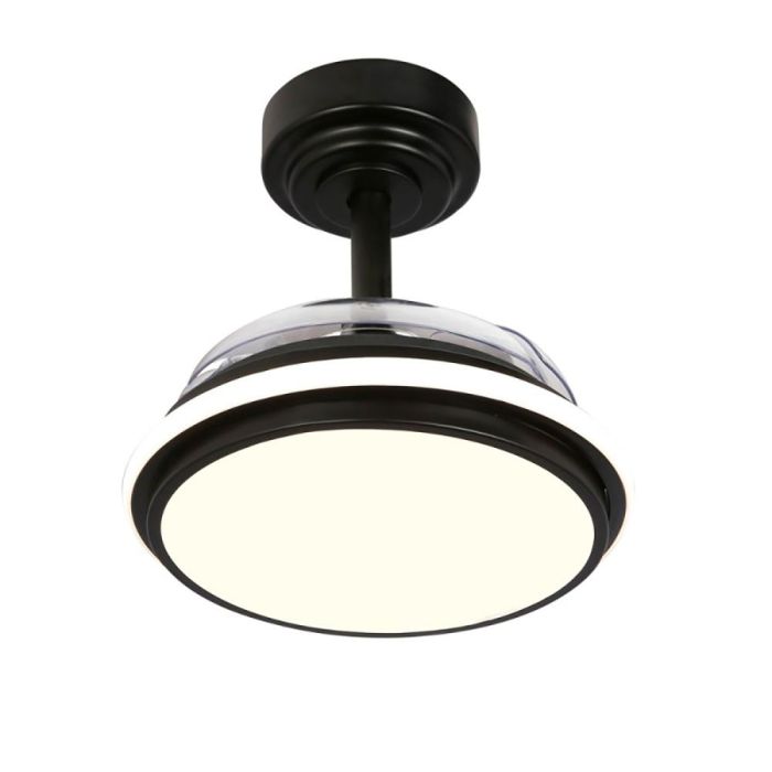 Ventilador de techo led 3cct aspas retráctiles antila mini XS 35 W 3000 lm negro 2 Ventilador de techo led 3cct aspas retráctiles antila mini XS 35 W 3000 lm negro 2
