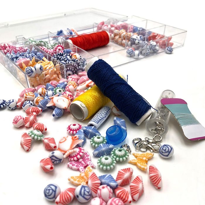 Tachan Set para Hacer Pulseras de Cuentas Alfabeto de Madera para Niños con Cuerdas 3