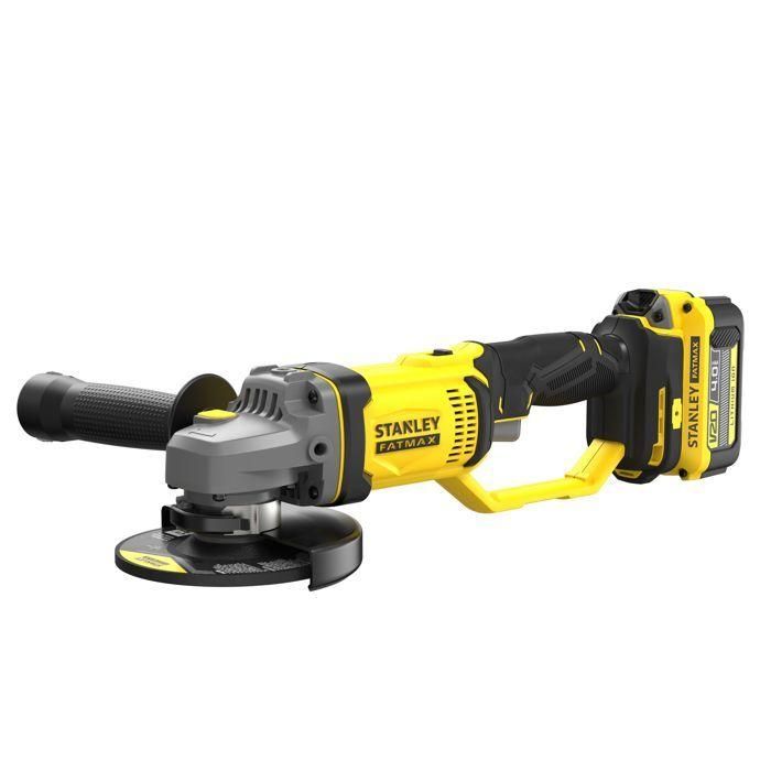 Stanley Fatmax V20 SFMCG400M2K-QW Amoladora 125 mm Inalámbrica 18V con 2 Baterías 4Ah 1 Stanley Fatmax V20 SFMCG400M2K-QW Amoladora 125 mm Inalámbrica 18V con 2 Baterías 4Ah 1