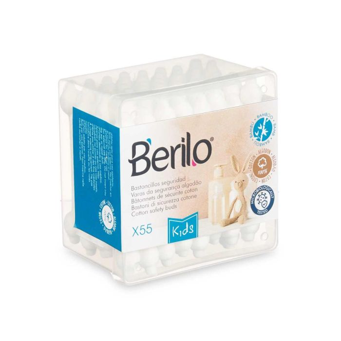 Caja 55 Bastoncillos Oidos Bambu Bebe Berilo 8X5CM (48 Unidades) 2 Caja 55 Bastoncillos Oidos Bambu Bebe Berilo 8X5CM (48 Unidades) 2