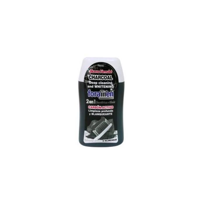ORADENT Crema Dental Carbón Activo 2 en 1 para Placa y Mal Aliento 100ml