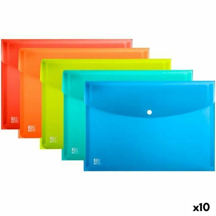Carpeta Portafolios Oxford Urban Multicolor A3 Polipropileno Broche (10 Unidades) Carpeta Portafolios Oxford Urban Multicolor A3 Polipropileno Broche (10 Unidades)