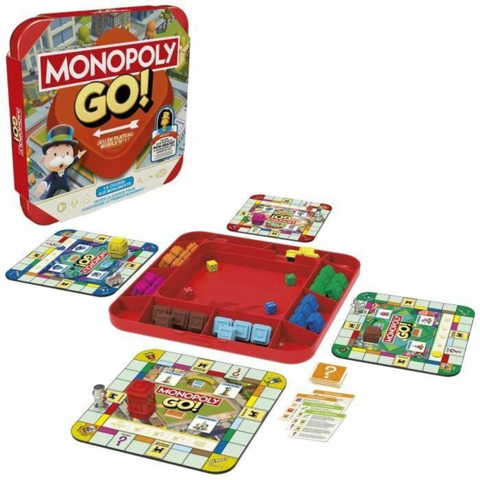 Monopoly Go, Juego de mesa a partir de 8 años, Juego de mesa familiar