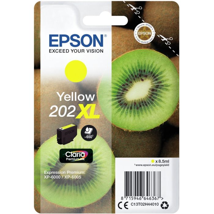 EPSON Singlepack Yellow 202XL Claria Premium Ink 1 EPSON Singlepack Yellow 202XL Claria Premium Ink 1
