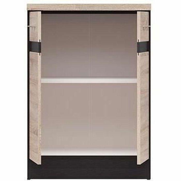JUNONA Mueble de Cocina Bajo 60cm 2 Puertas Encimera Roble Sonoma 1