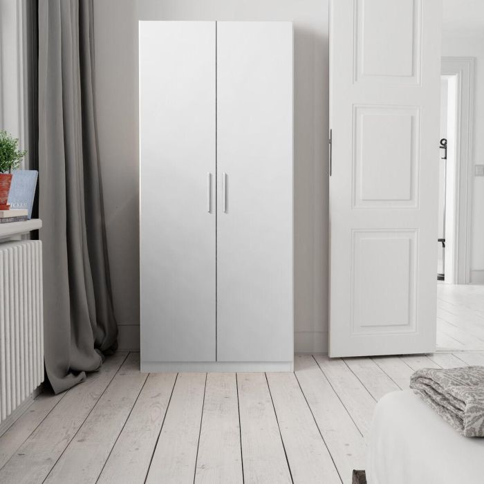 Armario zapatero Alexandra House Living Blanco 59 x 171 x 35 cm 2 puertas 7 Estantes 2