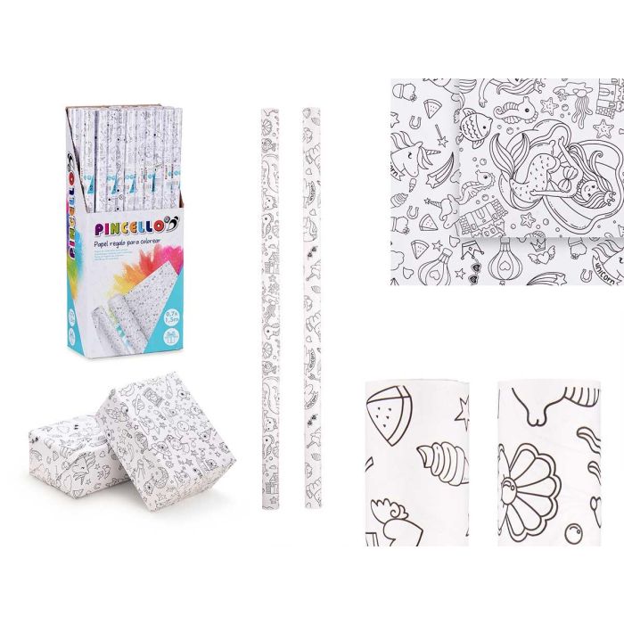 Papel Regalo 0,70X1,5M Unicornios Y Sirenas Pincello (50 Unidades) Papel Regalo 0,70X1,5M Unicornios Y Sirenas Pincello (50 Unidades)