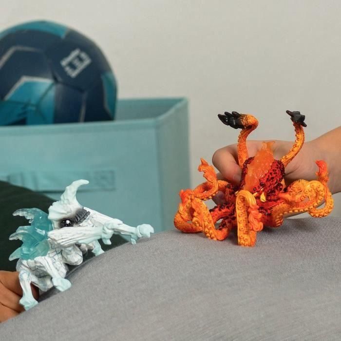 Figuras Dúo Pulpo de Lava vs Insecto de Hielo, SCHLEICH 70826 Criaturas Eldrador, Para niños a partir de 6 años 3