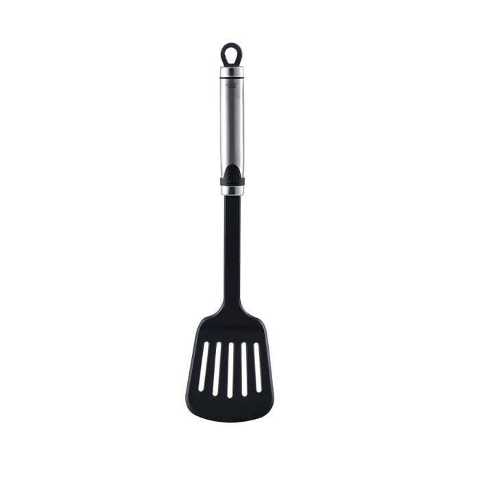 San Ignacio Rasera ranurada Expert 34 cm Sg-7331 - Espátula de acero inoxidable y nylon PBT
